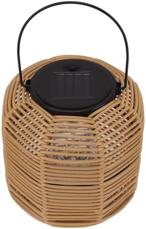 Jiawu Solar Lantern Outdoor Hanging Lights Decorative Rattan Solar Lamp for Garden, Patio, Table, Porch, Yard - Warm Light, 8+ Hours, Auto OnOff - Image 4