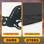 Halloween Decorations Outdoor,4 Pack Black Cat Silhouette Garden Stakes - Image 7