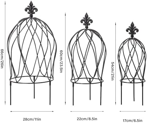 3PCS Metal Trellis Set for Climbing Plants - Indoor & Outdoor Decor - Image 2