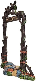 Lulu Decor, Cast Iron Fairy Garden Decor Set Fairy Garden Accessories Including Fairy Garden Fence 4 pc, Lamp with Mailbox and Welcome Arch - Image 2