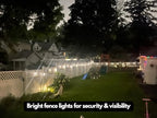 Brightech Ambience Pro 27 Ft Solar Powered String Lights - Commercial Grade Waterproof Patio Lights with Edison Bulbs - Shatterproof LED Solar Outdoor String Lights - 1W LED, Soft White, 12 Bulbs - Image 6