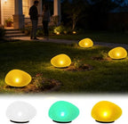 Solar Glass Garden Pebbles Outdoor, Pebble Shape Decorative Rock Lights Waterproof Solar, Glowing Cobblestone Stones for Outdoor Landscape Lighting, for Pathway, Yard Decor (Green) - Image 5