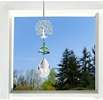 Woodstock Chimes Woodstock Rainbow Makers Collection, Crystal Fantasy, 4.5'' Tree of Life Crystal Fantasies Crystal Suncatchers for Outdoor, Patio, Home or Garden Décor (CFTL) - Image 3