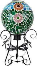 Starsoul Solar Gazing Ball, 10" Hummingbird Mosaic Gazing Balls with Stand, Decorative Gazing Globe for Garden Outside Lawn Yard Decor by Starsoul