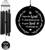 Personalized Sympathy Wind Chimes, Wind Chimes for Loss of Loved Father/Mother/Lover, Commemorative Sympathy Bereavement Gifts for Condolences/Funeral by ExtrabilyOfficial