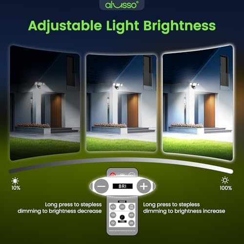 ALUSSO Motion Sensor Outdoor Lights with Remote 40W 4000LM Flood Light 120V - Image 4