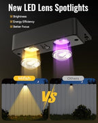 Solar Fence Lights with Remote 12 Pack, 9 Fixed Colors 12 Modes, Fence Lights Solar Powered Outdoor Waterproof, Warm/Cool White, RGB LED Deck Lights for Step/Yard/Railing/Balcony/Patio/Stairs/Outside - Image 6
