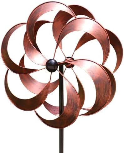 Large Metal Wind Spinner for Yard and Garden Decor 70x20 Inches by LERFUGI