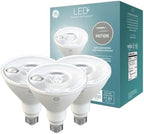 GE LED+ Motion LED Light Bulbs, PAR38 Outdoor Security Floodlights, 15W, Warm White (3 Pack) by Unknown