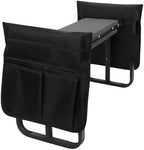 Yosoo Foldable Garden Kneeler Seat with Tool Pouches, Height Adjustable Gardening Stool Bench for Kneeling and Sitting, Ideal Garden Women, Camping, Picnics (Black) - Image 6