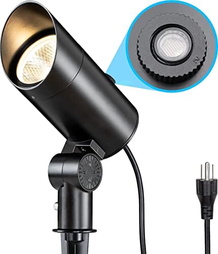 SUNVIE 30W 3000K LED Dusk to Dawn Flag Pole Spot Light Outdoor with Stake by SUNVIE