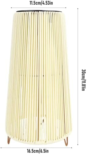 Hyuduo Solar Rattan Lantern (Trapezoid White) - Image 3