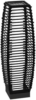 Solar Floor Lamp, Outdoor Rattan Garden Lantern for Pathway and Driveway by Brilluxa