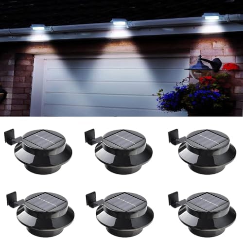 6-Pack Solar Gutter Led Lights (Black) by Thsinde