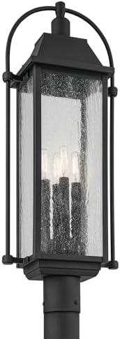 Kichler Harbor Row 4-Light Outdoor Post Light, Textured Black by KichlerLighting