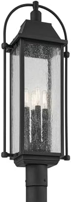 Kichler Harbor Row 4-Light Outdoor Post Light, Textured Black by KichlerLighting