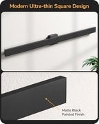 EDISHINE 47.2" LED Outdoor Wall Light, Modern Black Linear Wall Sconce - Image 6