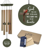 Personalized Cross Wind Chimes God Sympathy Gifts for Funeral by ExtrabilyOfficial
