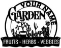 MeMate Personalized Metal Garden Signs Decorations, Custom Name Plaques for Men Women Mom Dad Potting Shed She Shed by MeMate