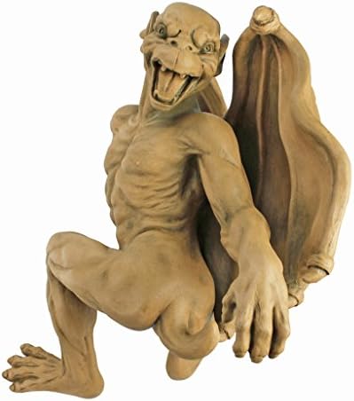 Design Toscano Gaston the Gothic Gargoyle Climber Wall Mount Hanging Statue, Medium, 13 Inches Tall, Cast Stone Resin, Gothic Stone - Image 3