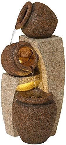 John Timberland Cascading Jugs 30" High Indoor-Outdoor LED Large Fountain - Image 6