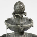 42.2'' Tall 3 Tiered Outdoor Water Fountain, Like Stone Bird Bath Fountain, Elegant Cascading Waterfall Water Feature Decor for Garden, Yard, Patio Landscape Ornament (Grey) - Image 5