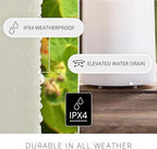 Luminara Outdoor Votive Flameless LED Candle, Cherry Red 2" x 3.2", Moving Flame Battery Operated Timer Remote Ready IPX4 Matte Plastic Finish - Image 5