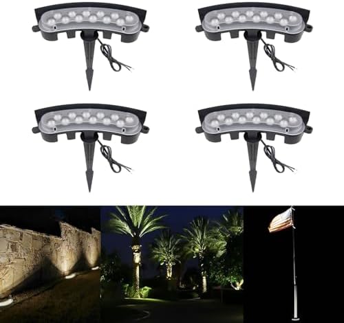 12V LED Low Voltage Flood Lights Outdoor for Tree Uplighting by EZlumify