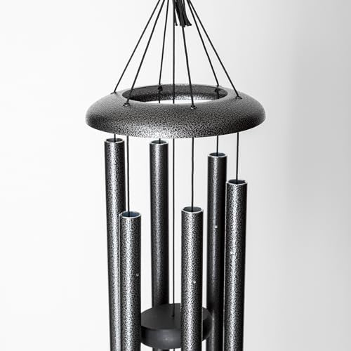 Corinthian Bells by Wind River - 27 inch Silver Vein Wind Chime for Patio, Backyard, Garden, and Outdoor Decor (Aluminum Chime) Made in the USA - Image 5
