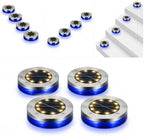 Ground Lights, 12LED Solar Power Disk Light Outdoor Garden(White Side-White) - Image 4