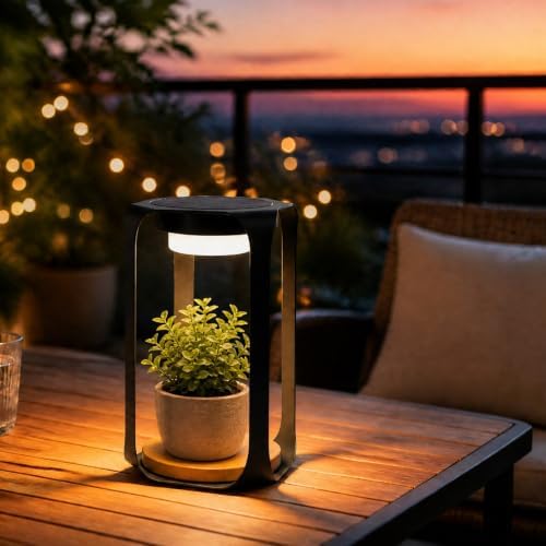 Solar Table Lamps Outdoor,Rechargeable Cordless Battery Operated Table Lamp - Image 7
