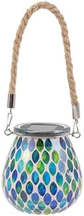 Solar Jar Lamp Waterproof Glass Lantern for Garden Outdoor Decoration by HOMSFOU