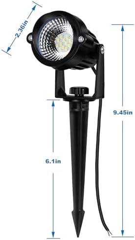 12W Landscape Lights Low Voltage LED Landscape Lighting Spotlight Waterproof Garden Pathway Christmas Decorative Lights Outdoor (Stepless CCT 10 Pack) - Image 6