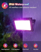 MEIKEE 60W RGB LED Flood Lights Outdoor 6000LM Color Changing Floodlights - Image 6