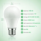 Briignite 12 Pack Grow Light Bulbs, Full Spectrum LED Grow Light - Image 2