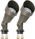 Lumina Lighting® 4W Landscape lighting 12V Landscape Lights Low Voltage Landscape Spotlights Warm White Waterproof Outdoor Replaceable LED Bulb for Garden, Lawn, Porch, Patio and Yard (Bronze, 2-Pack) by LuminaLighting%C2%AE