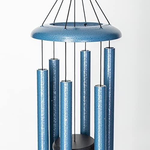 Corinthian Bells by Wind River - 30 inch Sky Blue Wind Chime for Patio, Backyard, Garden, and Outdoor Decor (Aluminum Chime) Made in The USA - Image 3