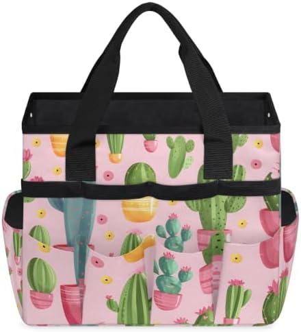 Cactus Cacti Garden Tool Bag with Hard Bottom and 10 Pockets - Image 2