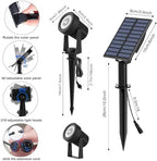 T-SUNUS RGB Solar Landscape Spotlights IP65 Waterproof 2-Pack Outdoor - Image 7