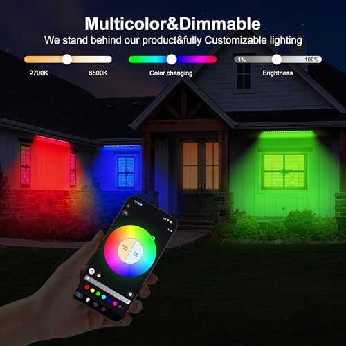 RGBCW Wall Washer Lights, 180W Stage Wash Light Bar Smart APP & Remote Control, Group, Memory,Timing, Music Sync Function, Color Changing Linear Wash Light for Stage Birthday Party Wedding - Image 3