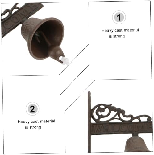 Iron Door Bell Manually Shaking Wall Hanging Decor - Image 4