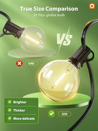 addlon 100FT Solar String Lights for Outside G50 Waterproof - Image 2