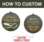 Personalized Memorial Wind Chimes Feather Mourn Wind Chimes - Image 2