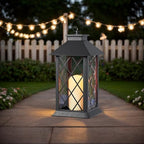 JOIONE Black Decorative Candle Lanterns, 2 Packs 14" Waterproof Porch Decor - Image 7