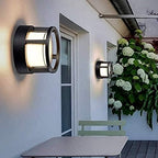 IP65 Waterproof Round Outdoor Garden Post Bollard Light Residential Lighting Column Lamp Aluminum Pathway Driveway Floor Lawn Landscape Lighting E27 Decoration Pillar Lantern Stigma Lamps,Small,Fr - Image 4