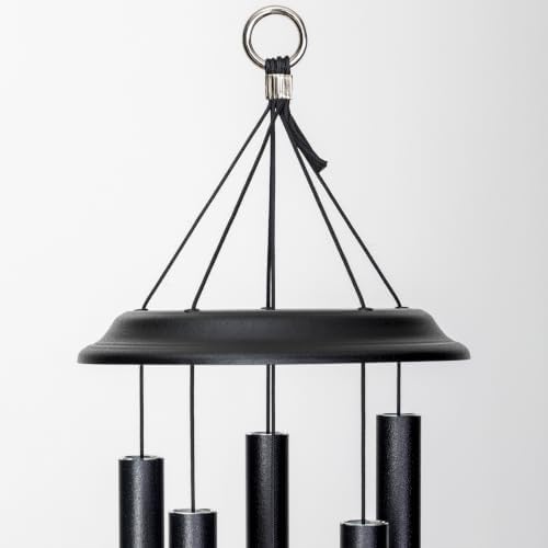 Shenandoah Melodies by Wind River – 26 inch Black Wind Chime for Patio, Backyard, Garden, and Outdoor décor (Aluminum Chime) Made in the USA - Image 2