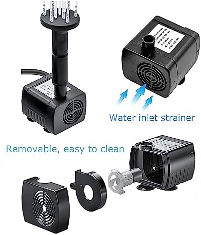 Lewisia 5W Solar Fountain Pump for Pool Pond Bird Bath Garden Decoration Submersible Fountain Pump Kit - Image 4