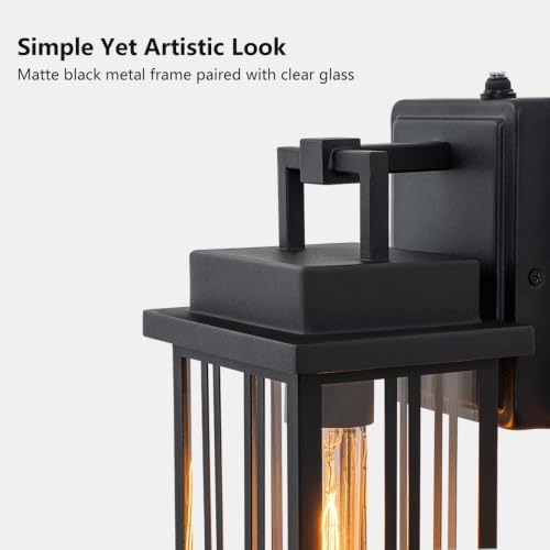 2-Pack Outdoor Wall Sconce, 15”Dusk to Dawn Wall Lights - Image 4