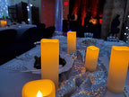 YIWER Plastic Waterproof Flameless Candles Set of 18: Battery Operated Candles Ivory Flickering Pillar Candles Include 4"/5"/6"/7"/8"/9" with 10-Key Remote 2/4/6/8H Timer Function - Image 6