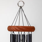 Festival 18-inch Redwood Wind Chime in Black by Wind River for Patio, Backyard, Garden, and Outdoor décor. Made in the USA - Image 5